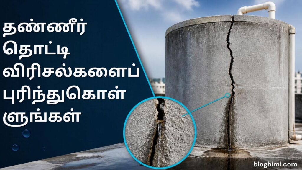 Understand the cracks in the water tank.