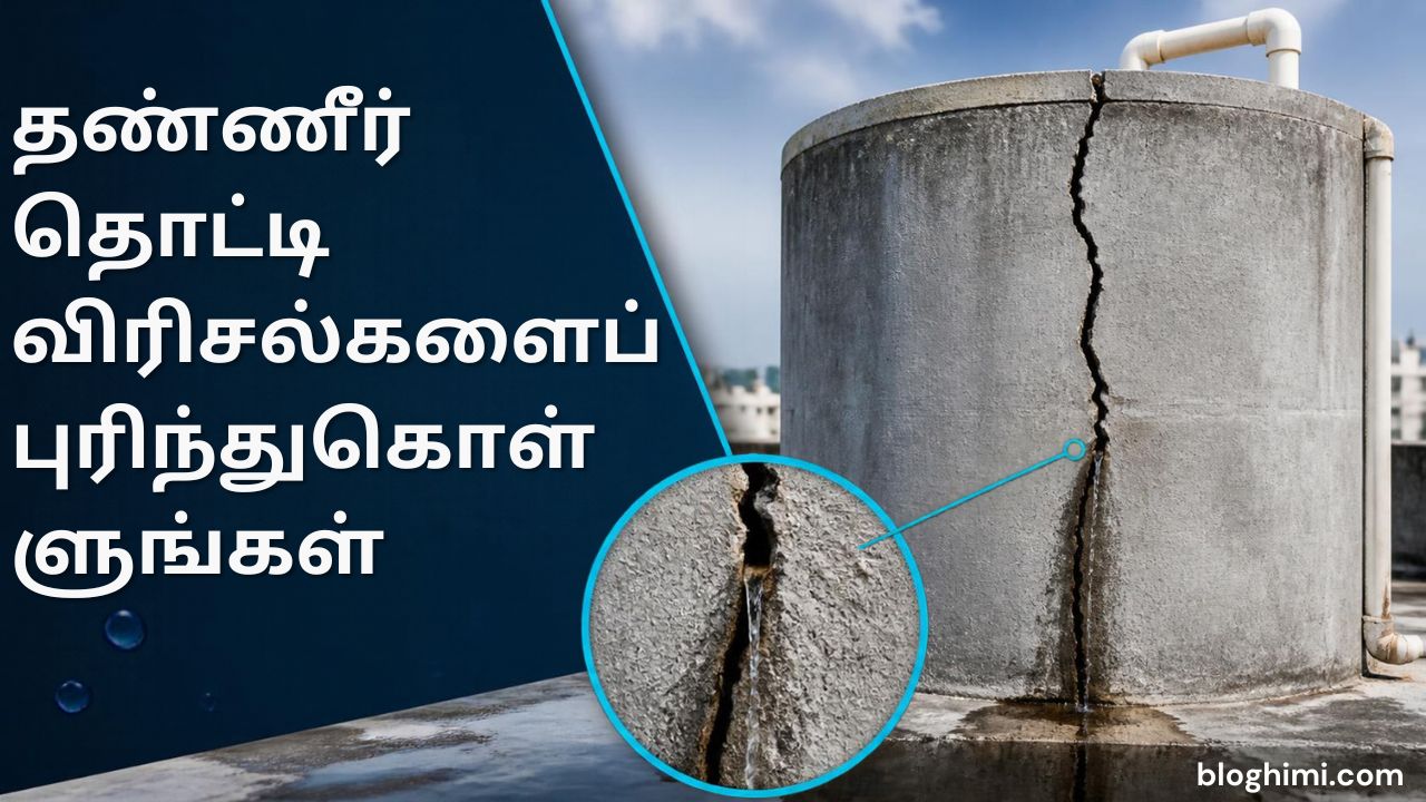 Understand the cracks in the water tank.
