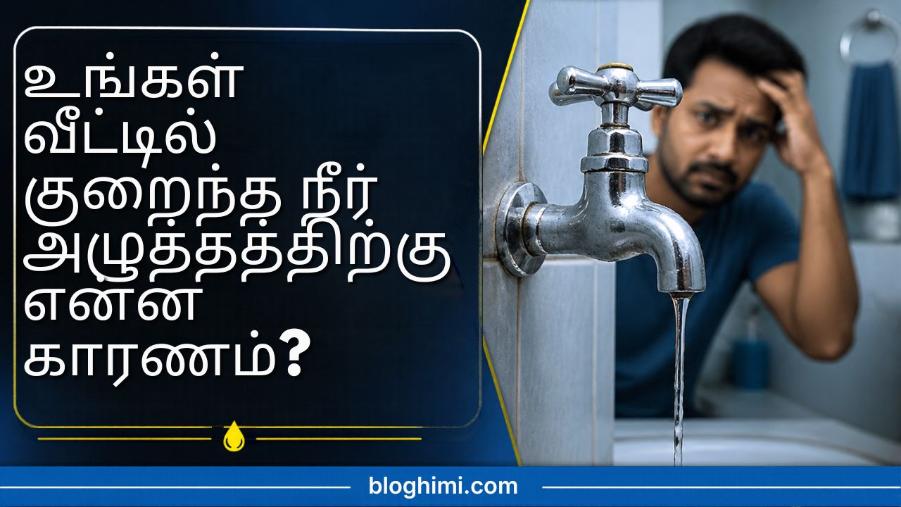 What is the reason for low water pressure in the house